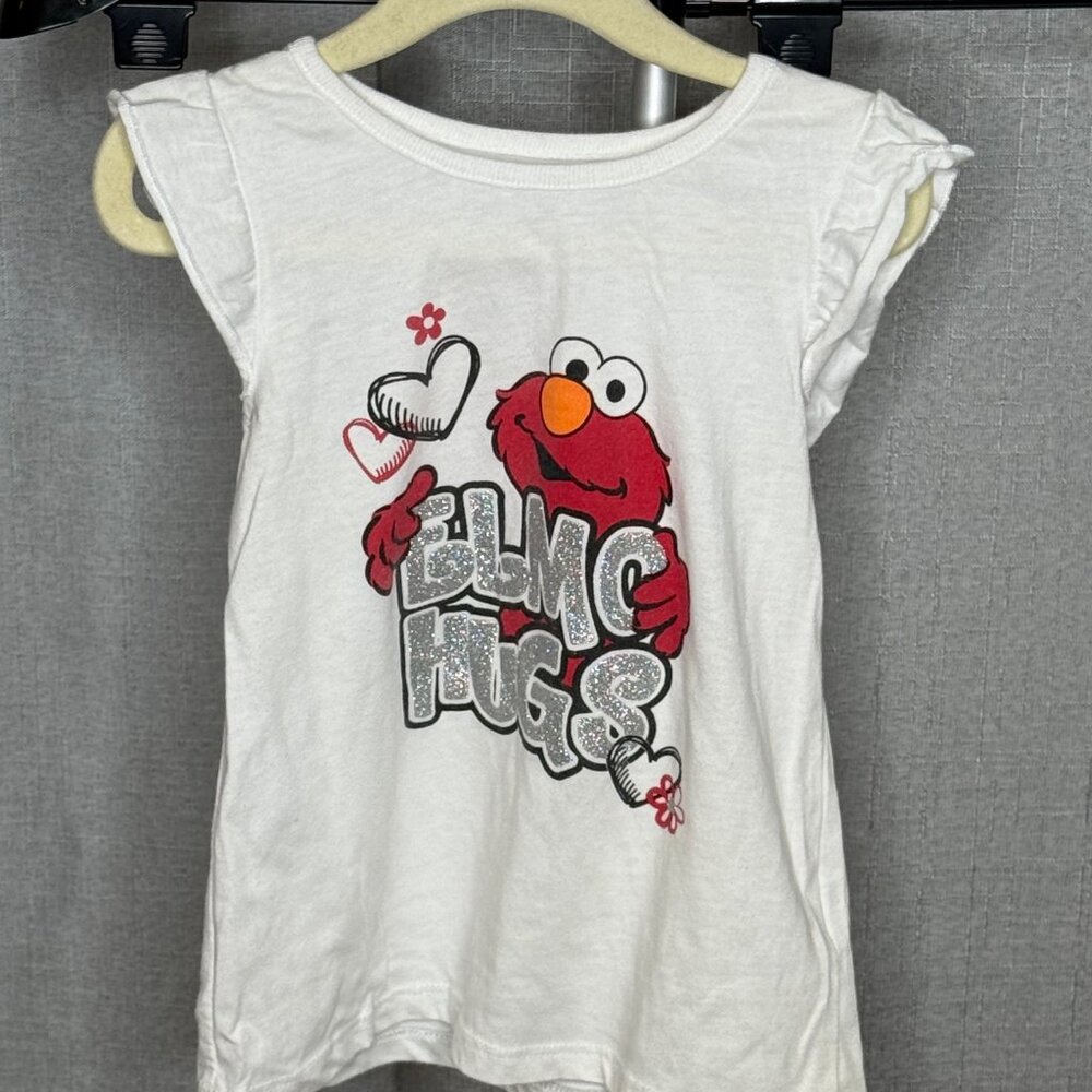 Sesame Street - Girls - Elmo Hugs Sleeveless Shirt - Size 4T
